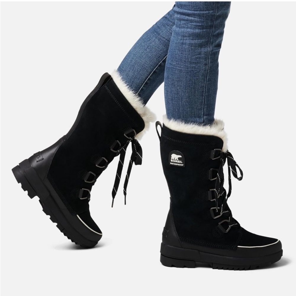 Sorel Women’s Tivoli IV Tall Waterproof Boots NIB size 8 black